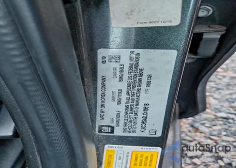 2020 Chevrolet Spark 1Lt из США, поврежденный, VIN KL8CD6SA2LC419618